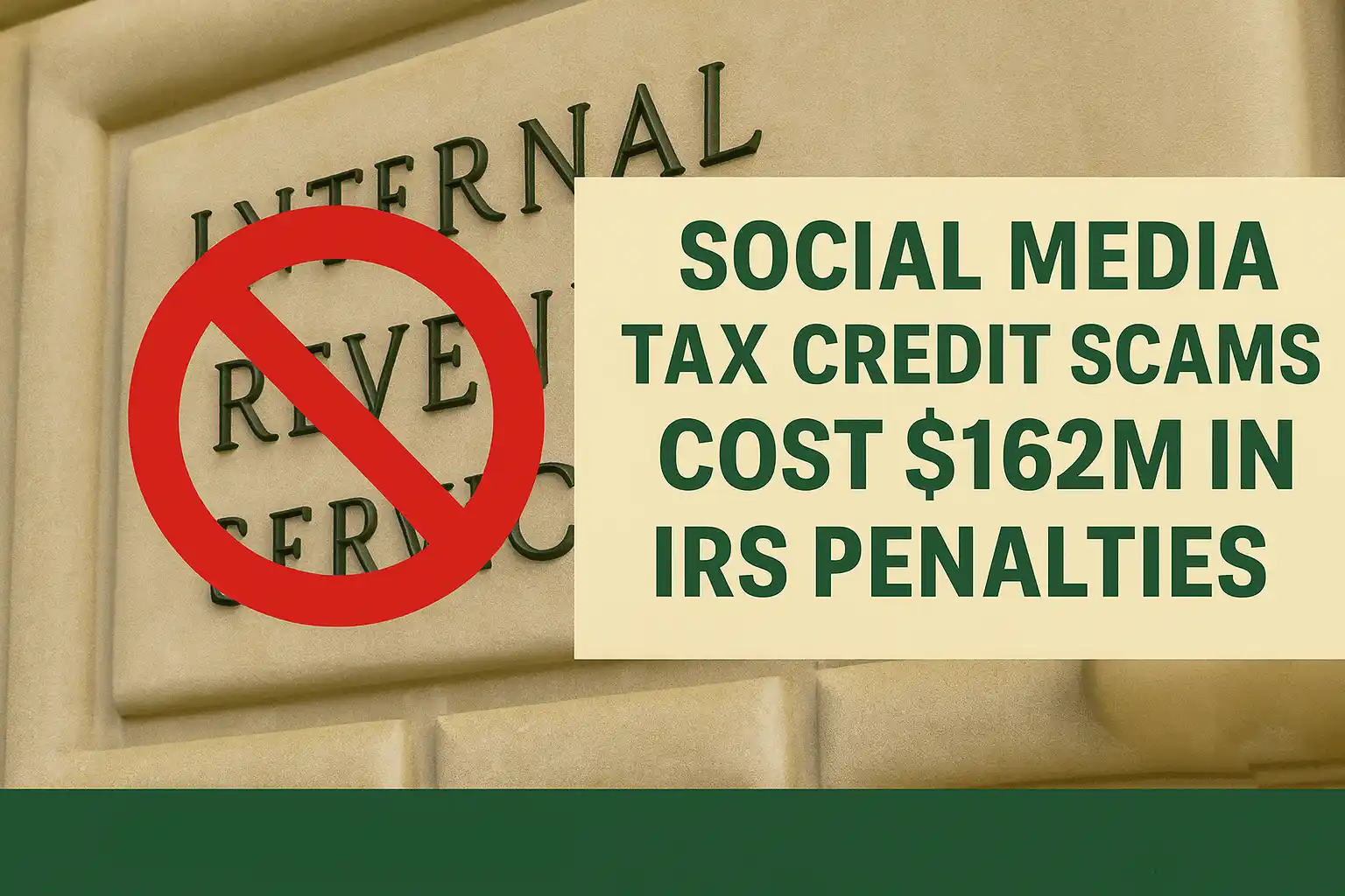 IRS Slaps $162M in Penalties Over Social Media Tax Credit Scams